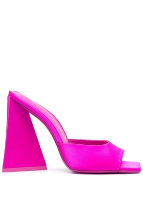 The Attico Devon 115mm satin finish sandals - Pink