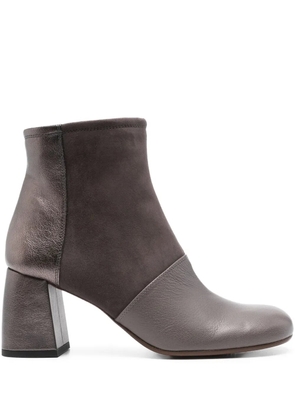 Chie Mihara 70mm leather suede boots - Grey