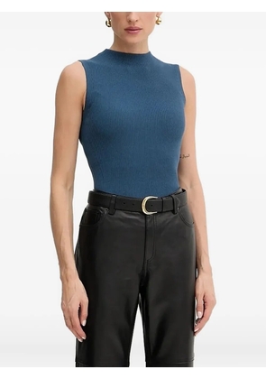 BOSS ribbed sleeveless sweater - Blue