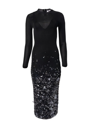 Carolina Herrera sequin-embellished midi dress - Black