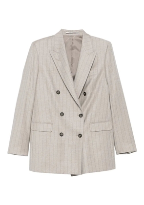 Tagliatore pinstriped double-breasted blazer - Neutrals