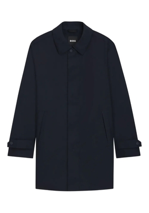 BOSS button-cuff coat - Blue