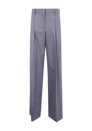 P.A.R.O.S.H. pleated wool trousers - Grey