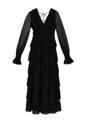 AllSaints tiered ruffle dress - Black