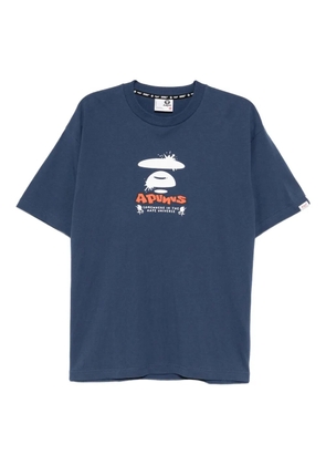 AAPE BY *A BATHING APE® logo-print T-shirt - Blue