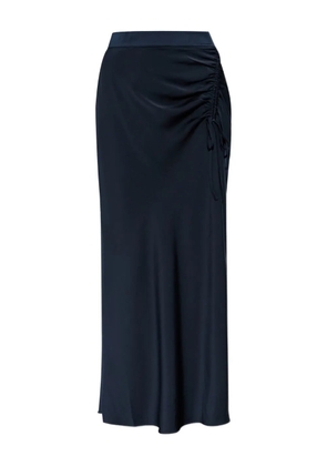 AllSaints drawstring bias-cut skirt - Blue