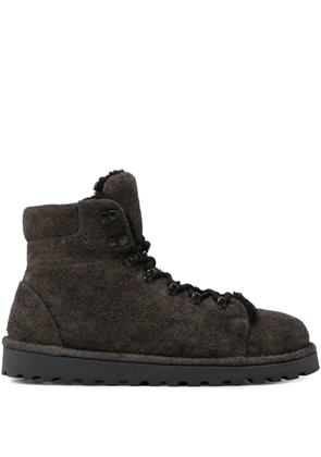 Marsèll Pallottola lace-up shearling boots - Grey