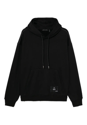 FIVE CM contrast-stitch hoodie - Black