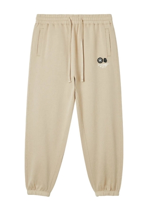FINGERCROXX logo-patch cuffed track pants - Neutrals