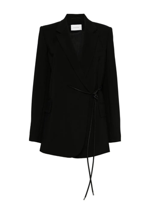 Sportmax self-tie wrap blazer - Black