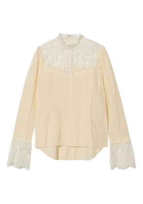 Undercover lace-trimmed blouse - Neutrals