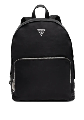 GUESS USA logo-plaque backpack - Black