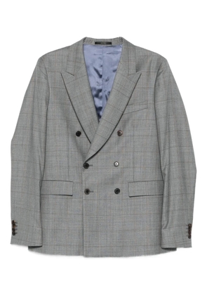 Paul Smith checked double-breasted blazer - Grey