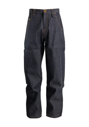 Willy Chavarria topstitched jeans - Blue