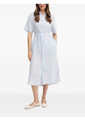 Gant belted shirt midi dress - Blue