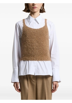 Peserico squared-neckline sleeveless top - Neutrals