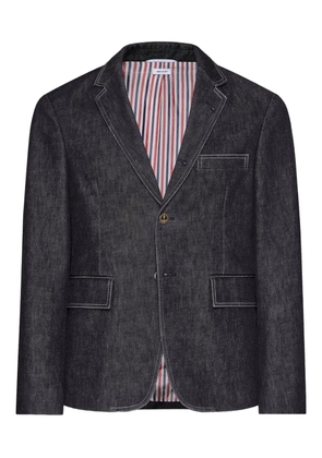 Thom Browne buttoned denim jacket - Black