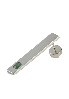 Parts of Four rectangle-shape earring - Silver