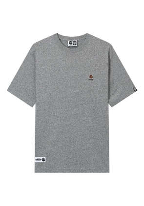 FINGERCROXX embroidered-logo T-shirt - Grey