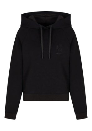 Armani Exchange logo-print hoodie - Black