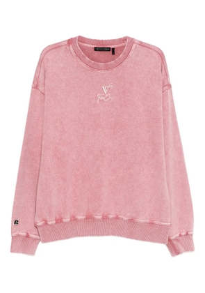 FIVE CM logo washed sweatshirt - Pink