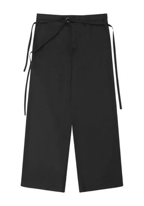HELIOT EMIL Spectra tie-fastening tailored trousers - Black