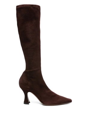NEOUS 80mm knee-high suede boots - Brown