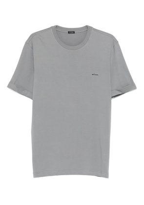 Kiton logo-embroidered t-shirt - Grey