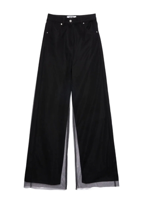 MSGM tulle panel jeans - Black