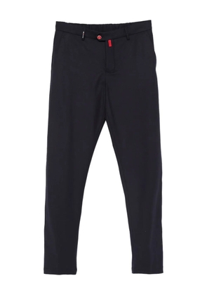 Kiton button-fastening trousers - Blue