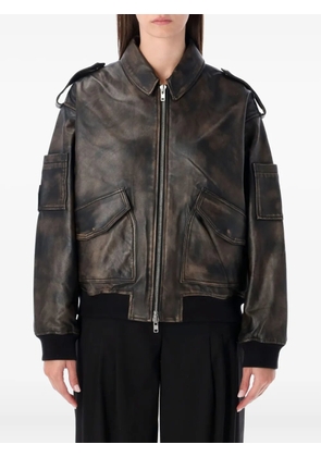 Sword zip pocket jacket - Brown