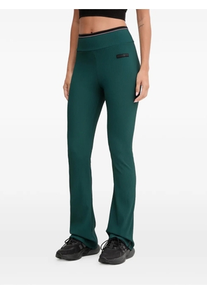 Ea7 Emporio Armani elastic-waist logo-patch trousers - Green
