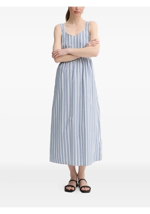 Marc O'Polo striped-pattern sleeveless maxi dress - Blue