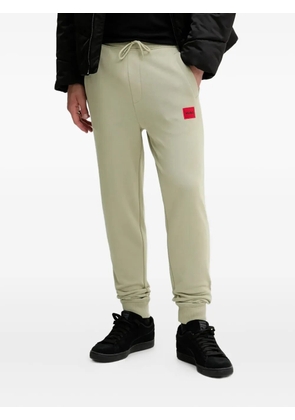HUGO Duak logo-patch track pants - Green