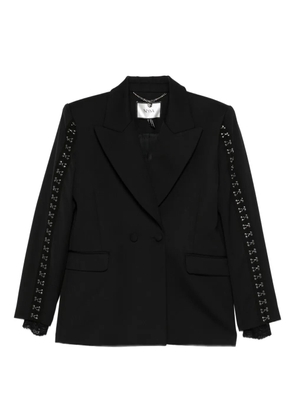 NISSA embellished double-breasted jacket - Black