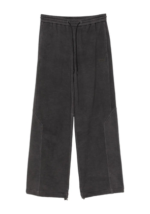 Juun.J logo-embroidered trousers - Grey