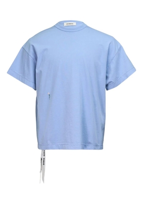 Diomene flower-detail T-shirt - Blue