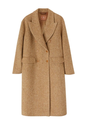 Ermanno Scervino herringbone-pattern double-breasted coat - Neutrals