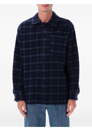 A.P.C. checked wool shirt - Blue