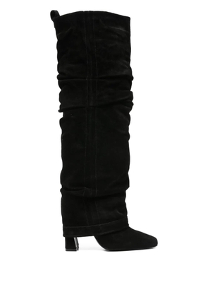 Gold & Rouge Jaika ruched boots - Black
