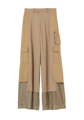 Undercover panelled cargo pants - Brown