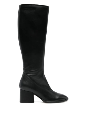 Aeyde Ariana nappa-leather block-heel boots - Black