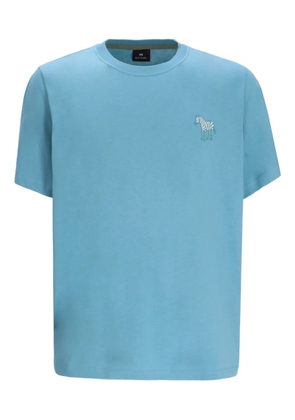 Paul Smith zebra-print cotton t-shirt - Blue
