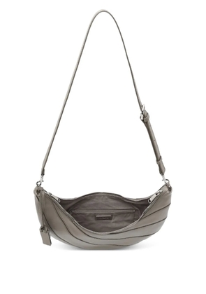 JOY GRYSON crescent-shaped leather shoulder bag - Grey