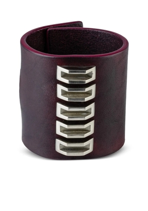 Parts of Four Restraint Charm inverted-pyramid studs bracelet - Purple