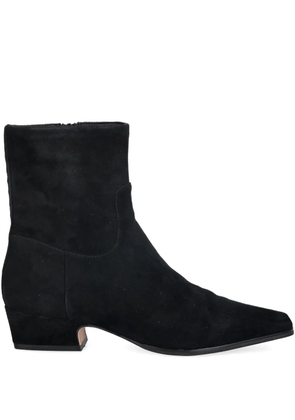 Nokwol pointed suede boots - Black