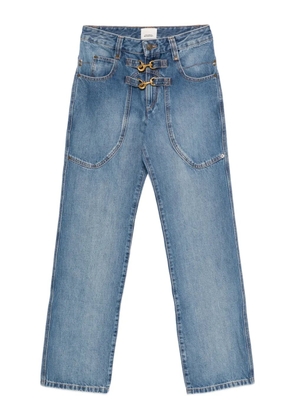 ISABEL MARANT buckled patch-pocket jeans - Blue