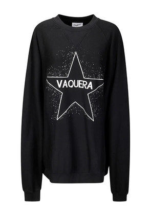 Vaquera star-graphic sweatshirt - Black