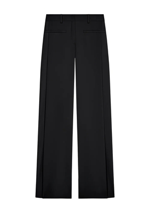 Courrèges logo pleated trousers - Black
