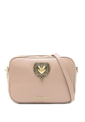 Braccialini heart-appliqué cross body bag - Neutrals
